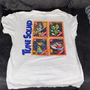 Vintage Tune Squad Kids White T-Shirt